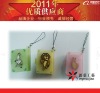 Wholesale PVC mini digital photo album mobile strap,mini picture frame