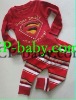 Wholesale children clothes/latest fashion kids long sleeve pajamas