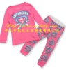 Wholesale 2012 new designed children/kid/baby long supergirl pajamas/sleepwear sets