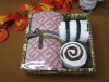 Wholesale Latest 100% cotton kitchen towel cakes gift set(WBC-056)
